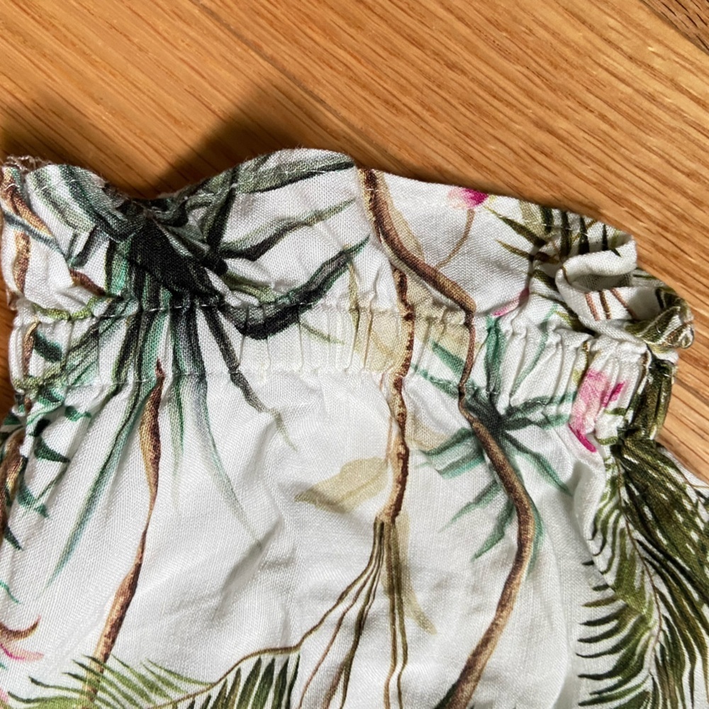 H&M Jaguar Palm Jungle print Blouse / Wide Leg Trouser Set Animal 4/6 Like New​​ - Picture 7 of 13